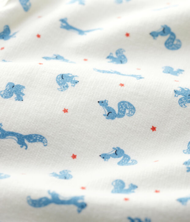 Dors-bien b&eacute;b&eacute; molleton en coton biologique blanc/orange/multicouleur